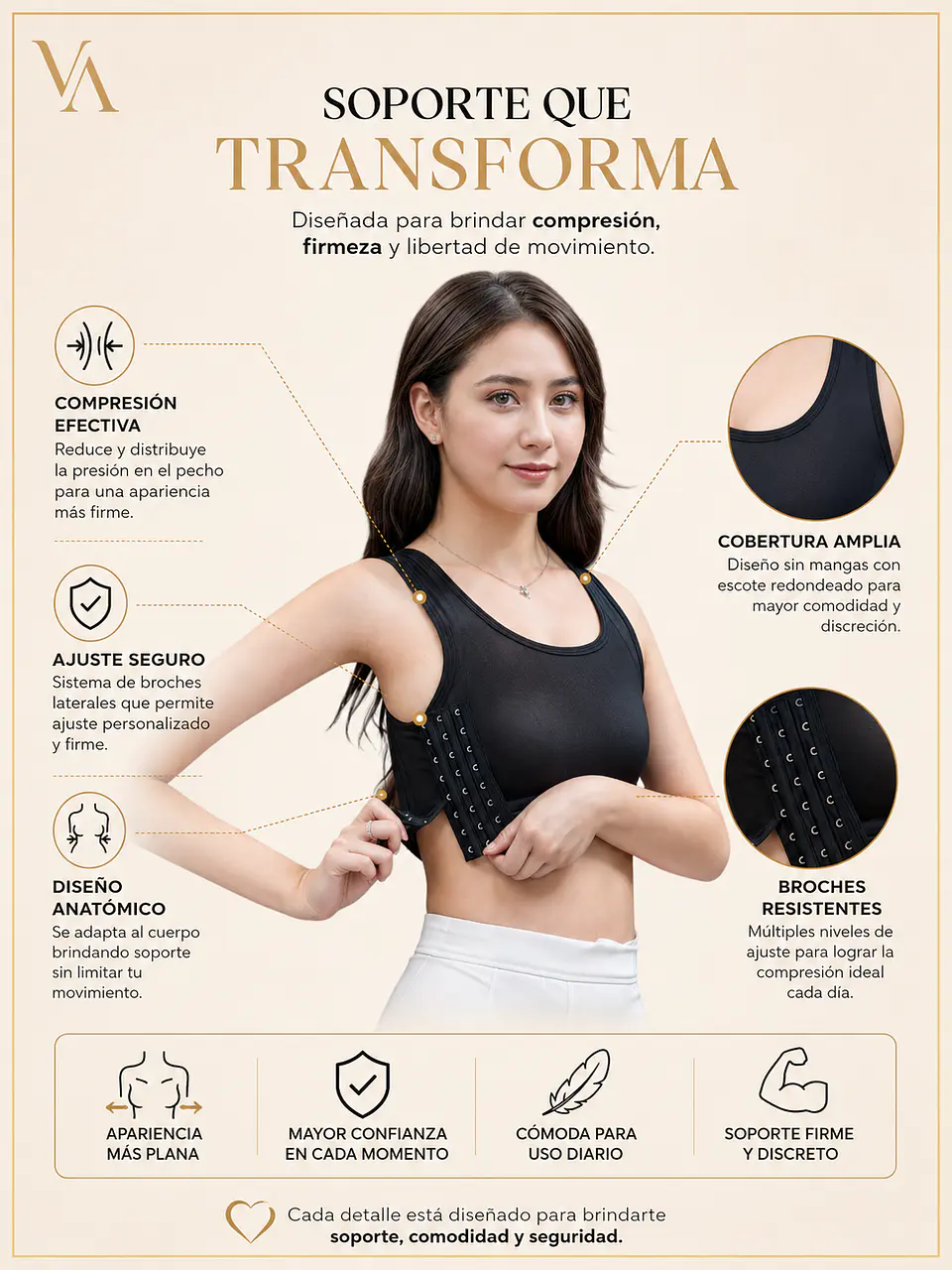 Binder Tomboy Faja De Compresion De Pechos 6