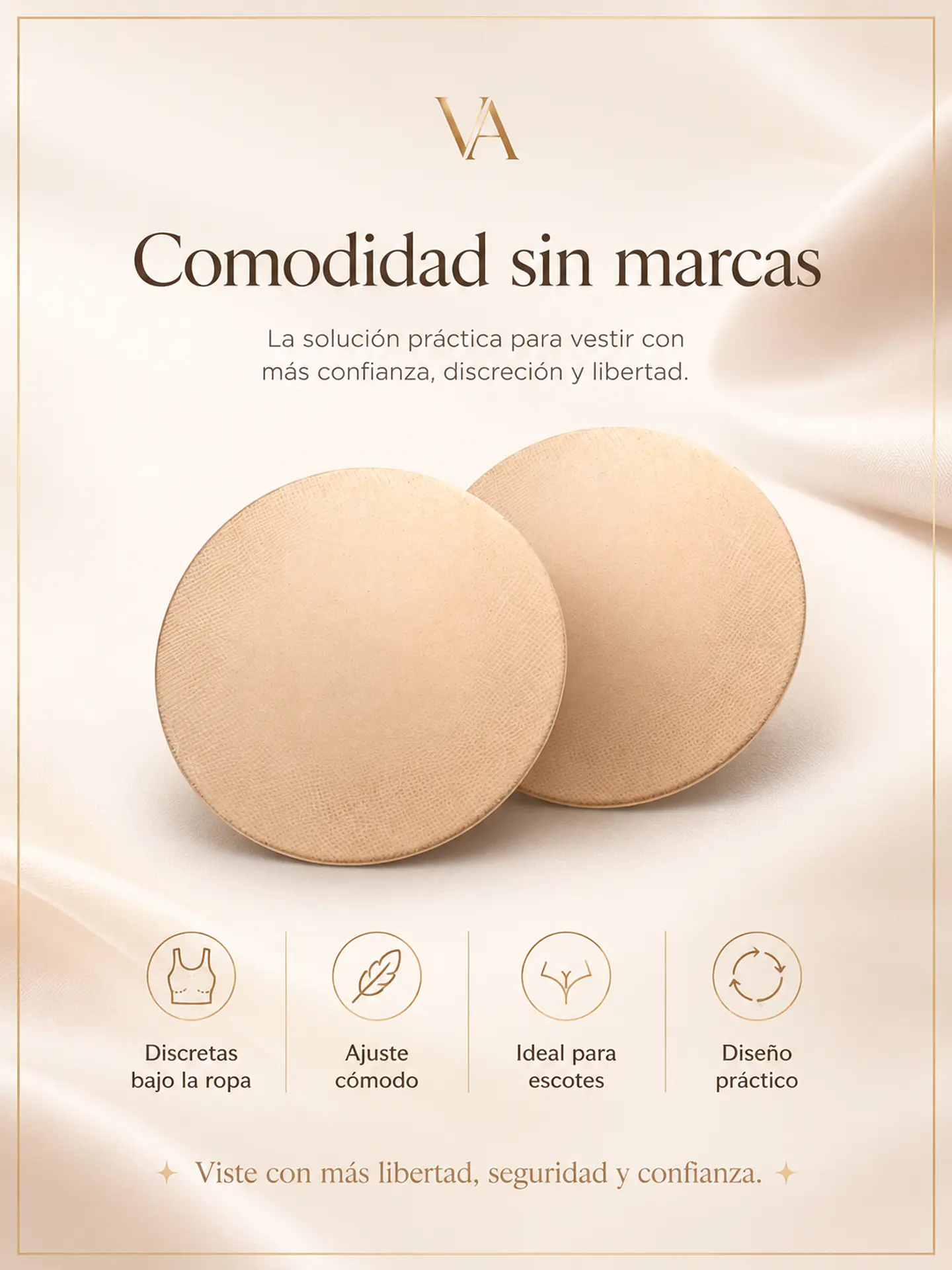 Cubre Pezón De Silicona Parche Adhesivo 1 Par Negro 3