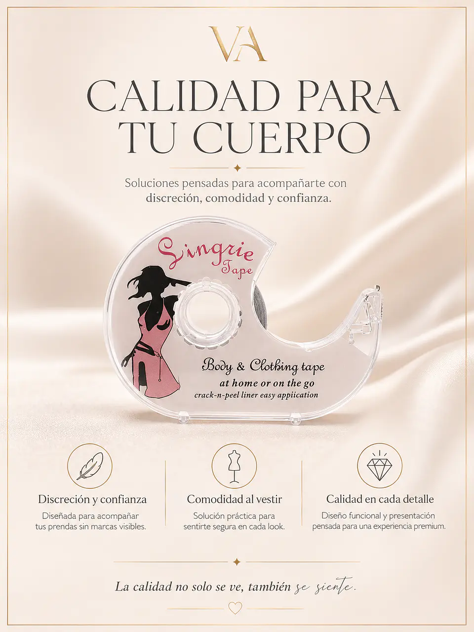 Cinta Doble Faz Contacto Para Vestuario Y Escote 5