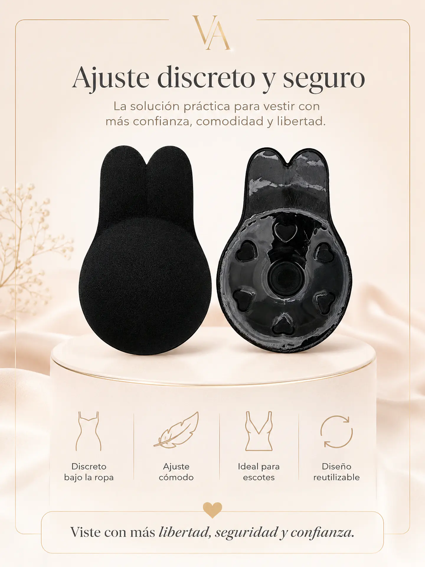 Parche Levanta Busto De Silicona Reutilizable  6