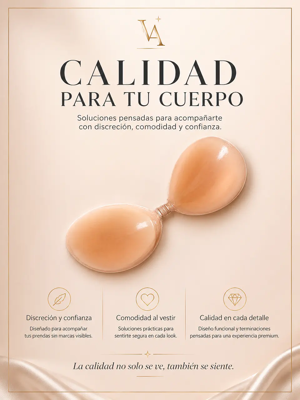 Sostén Invisible De Silicona Sin Tirantes, Efecto Relleno 5