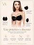 Brasier Adherible Invisible Copas Push Up Strapless