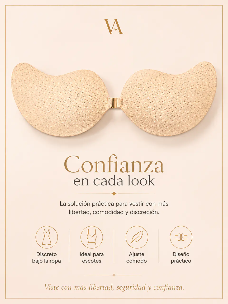 Sostén Kiss Bra Invisible Forma De Mariposa 8
