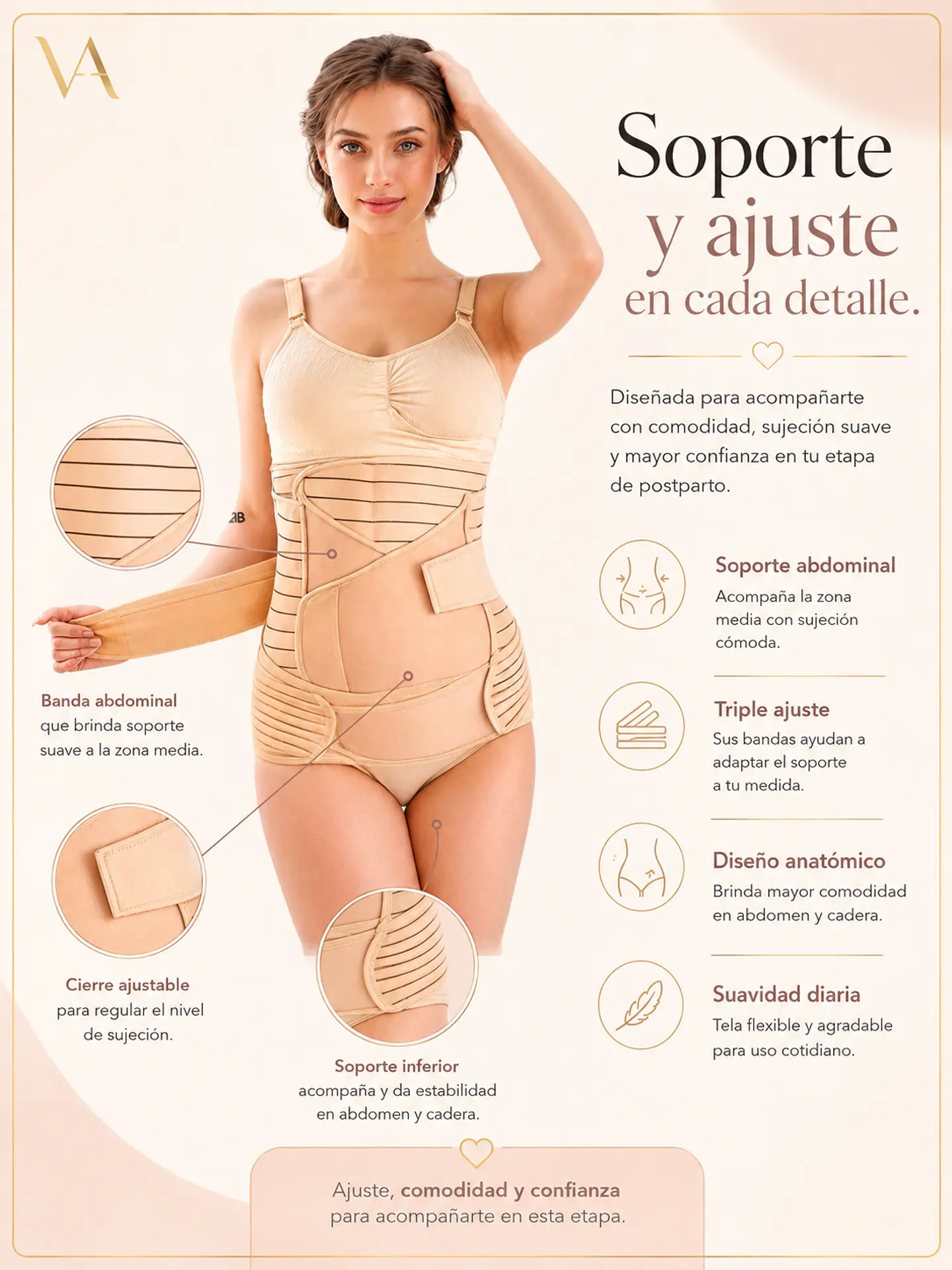Faja Maternidad 3 En 1 Postparto 9