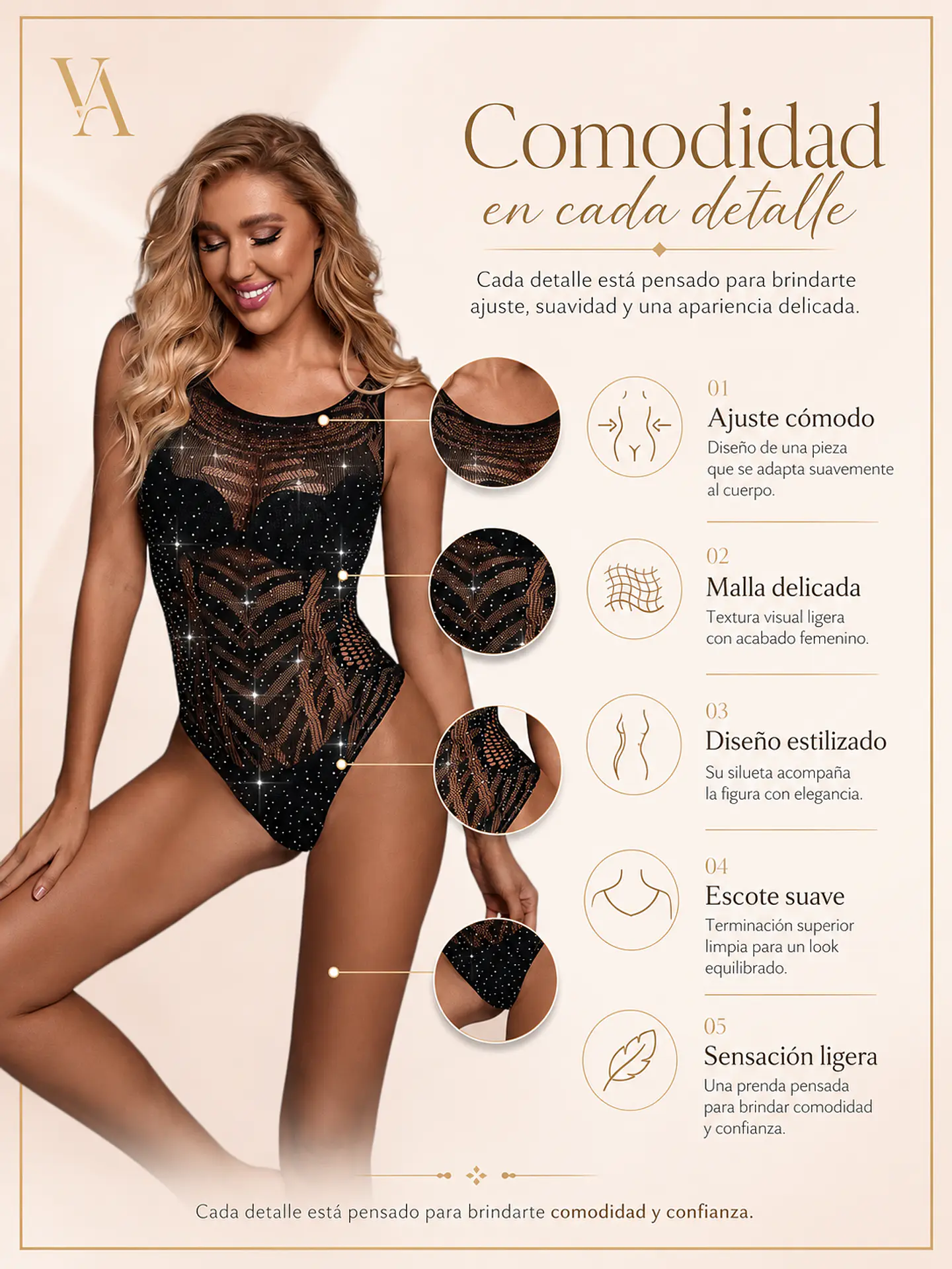 Body Transparente Negro 6