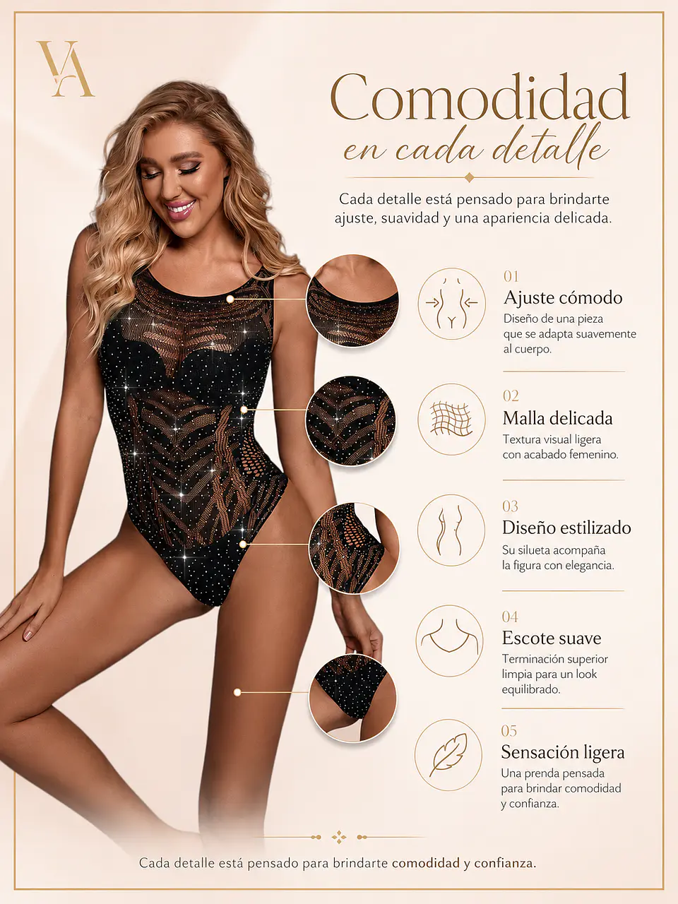 Body Transparente Negro 6