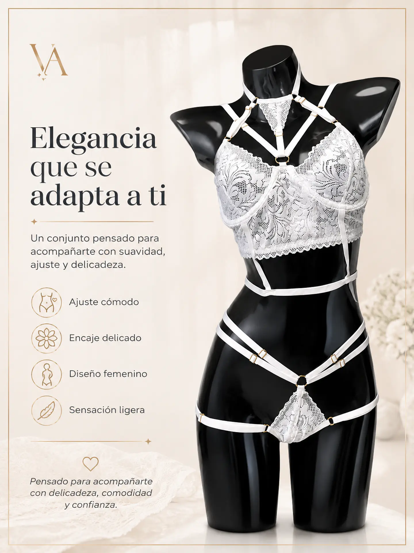 Conjunto de Lenceria Sexy Erótica 9