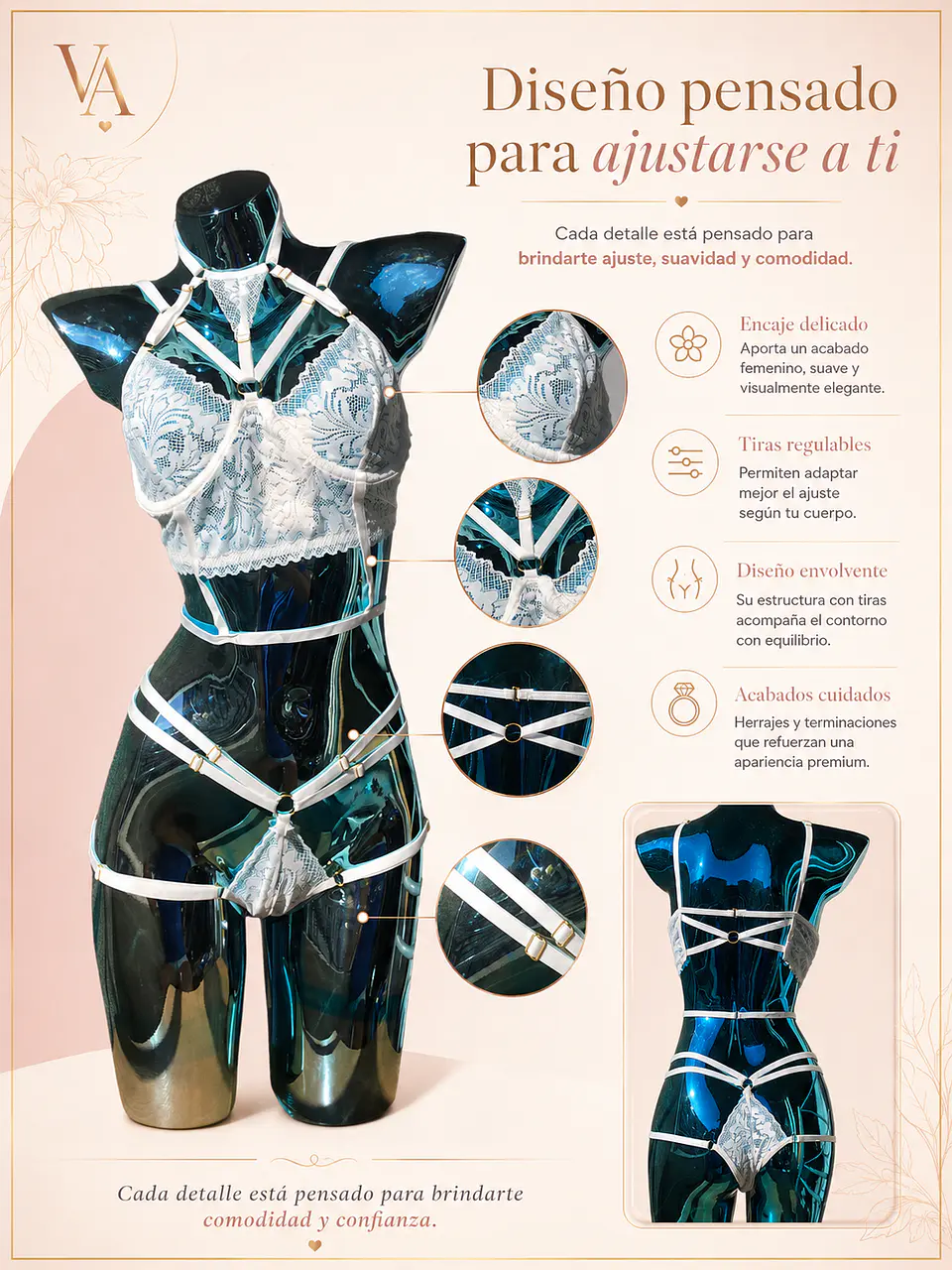 Conjunto de Lenceria Sexy Erótica 10