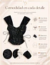 Crop Top De Moda Con Encaje Y Mangas Cortas