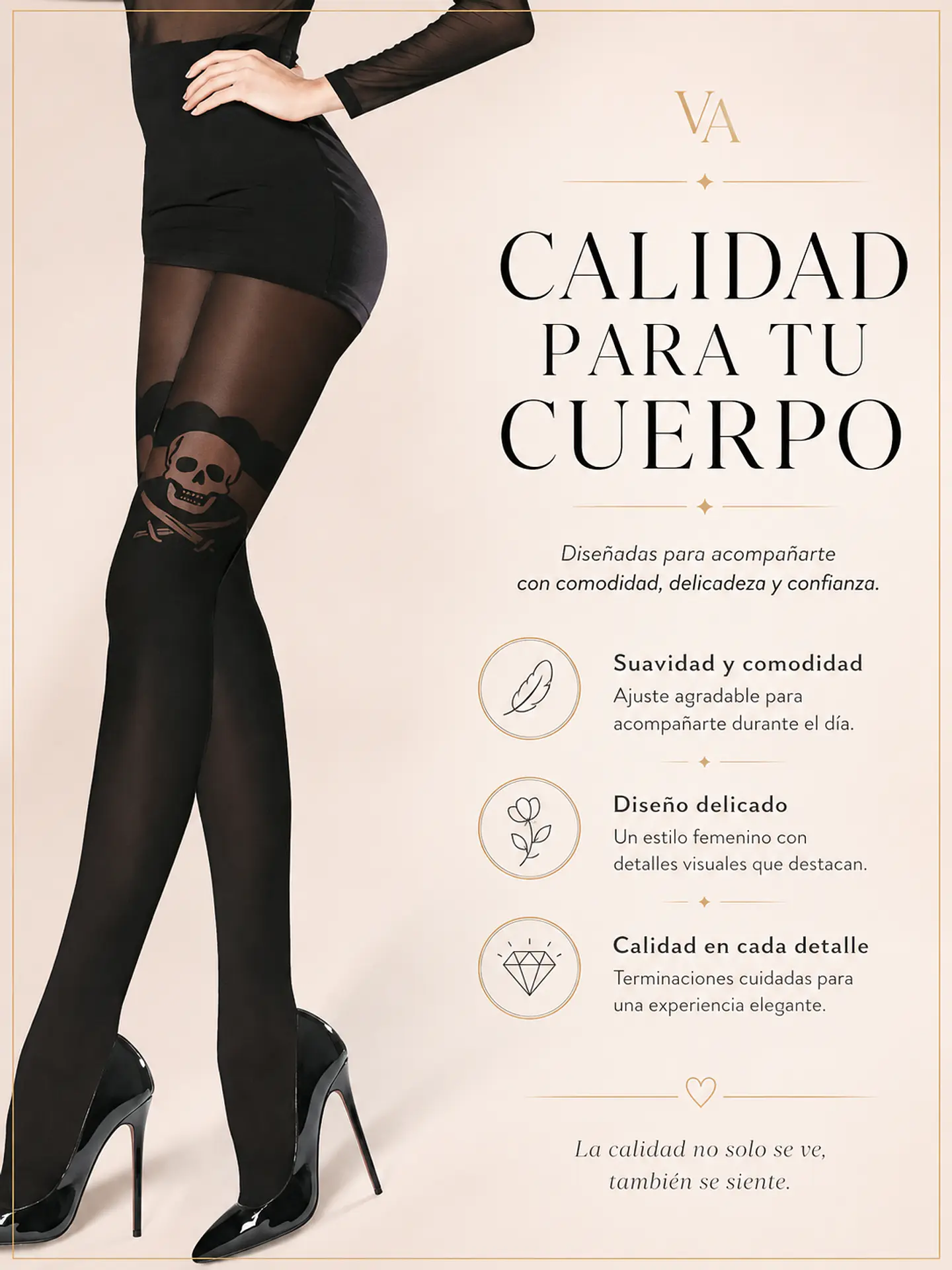 Panty Medias Completas Lisas Con Diseño 8
