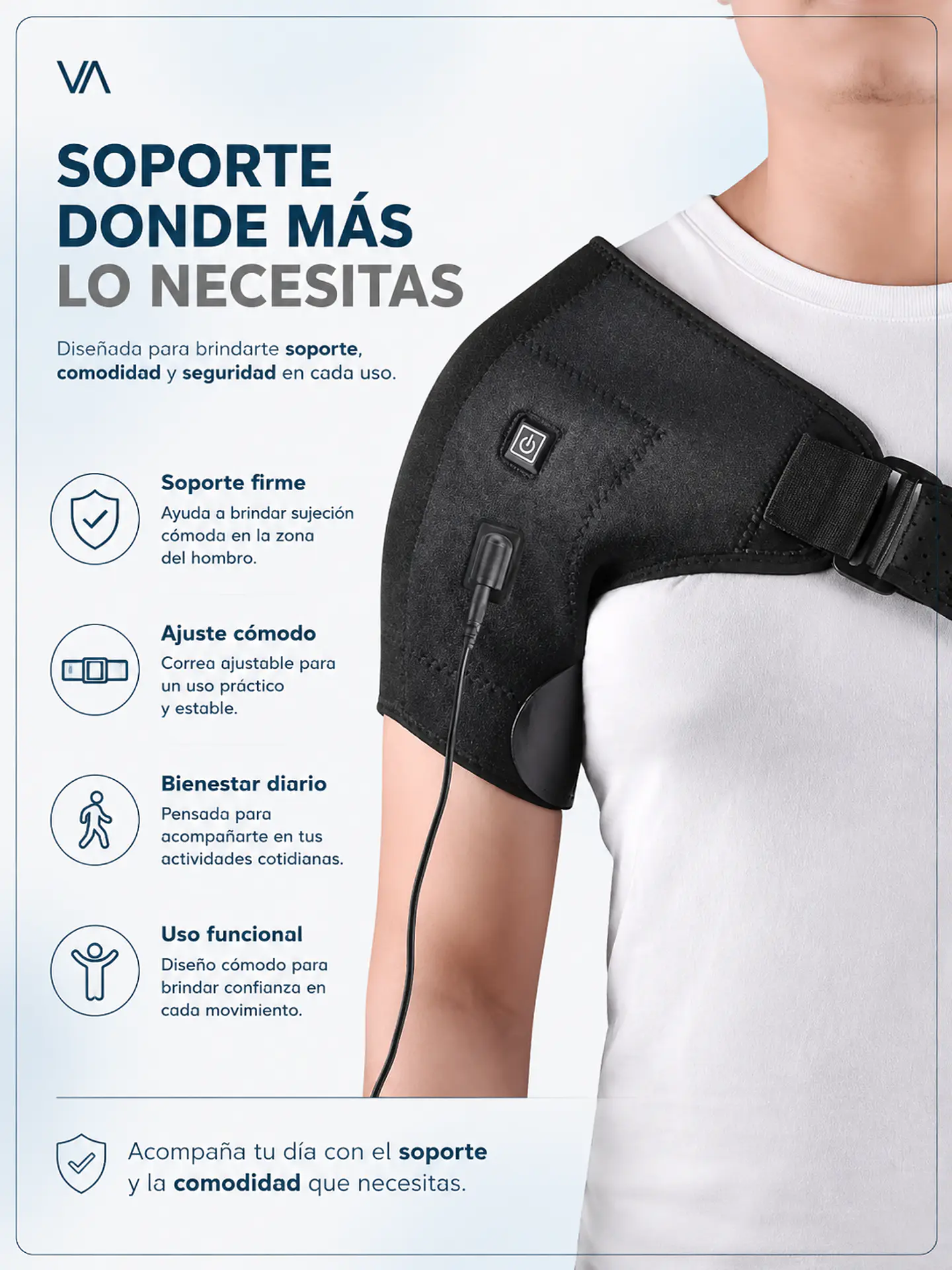 Hombrera Térmica Ortopédica Ortesis Soporte De Hombro 11