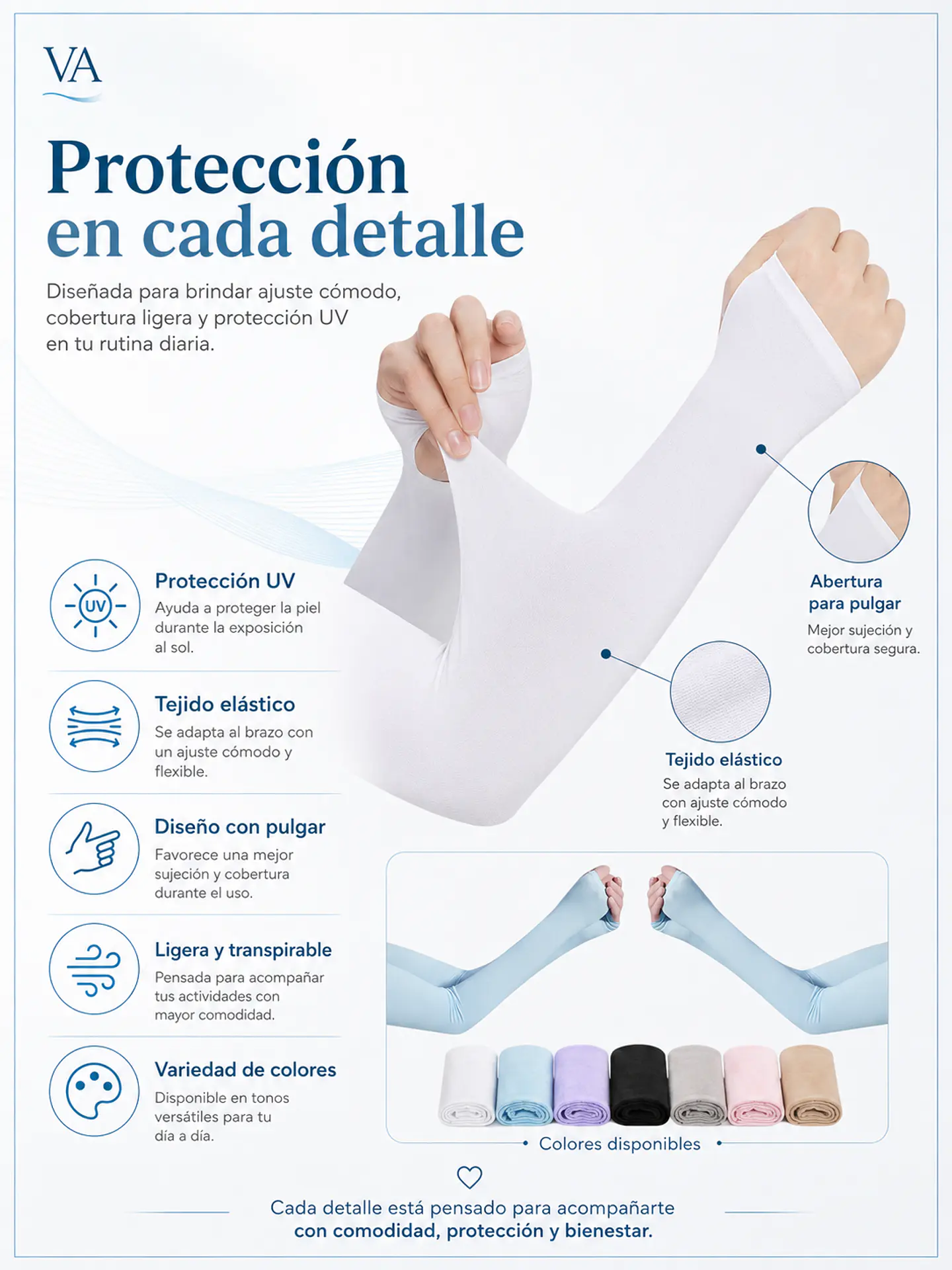 Manga Protectora Para El Brazo Con Filtro Uv 11