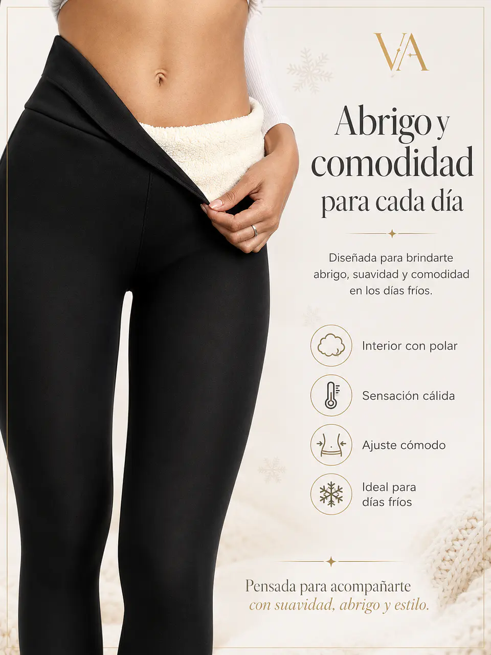 Panty Calza Térmico Con Polar Interior 7