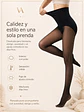 Panty Traslucida Con Faja Efecto Piel Sin Malla Con Polar - thumbnail 5