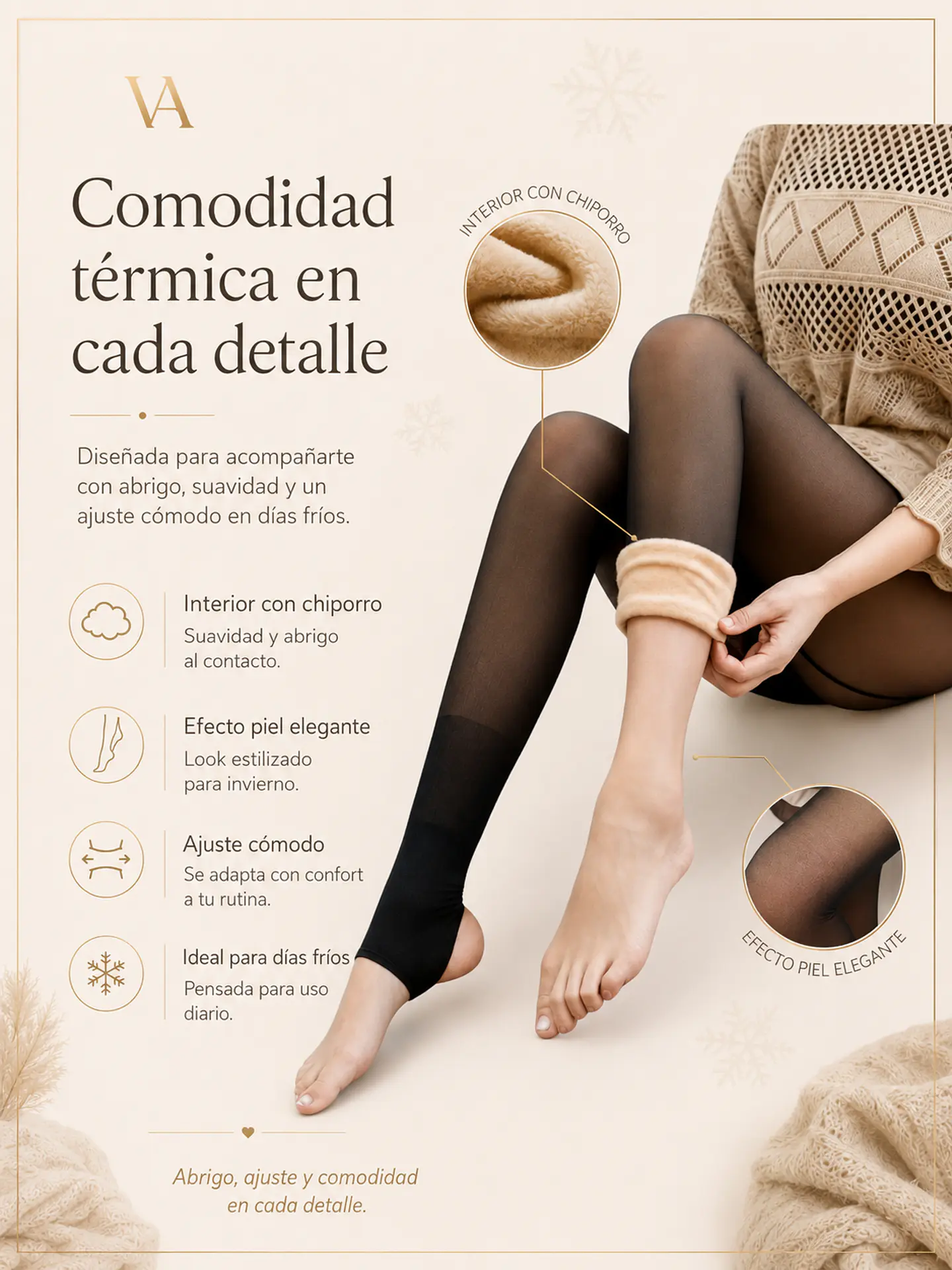 Calza Con Chiporro Con Efecto Piel 9