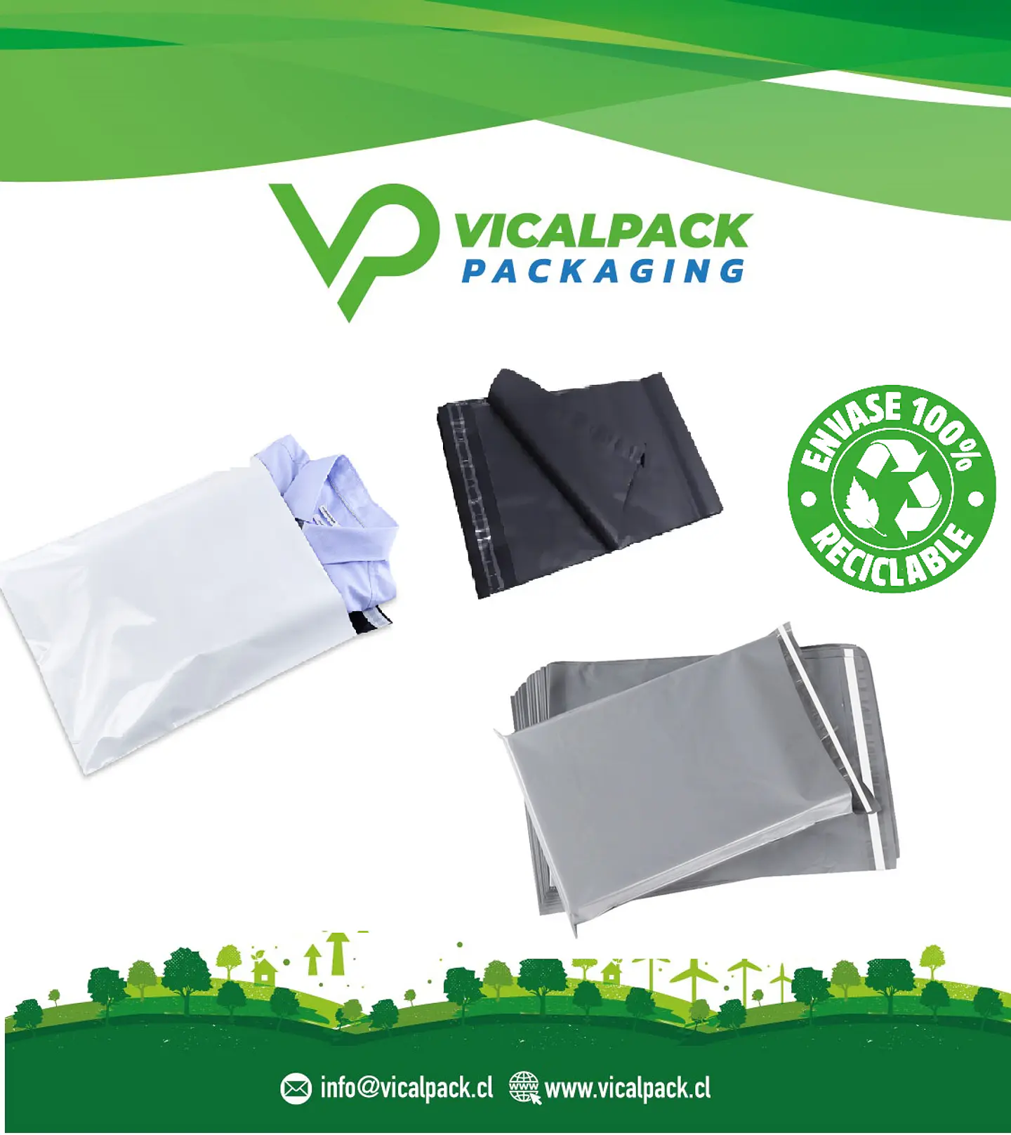 Bolsas de envio Reciclables 1