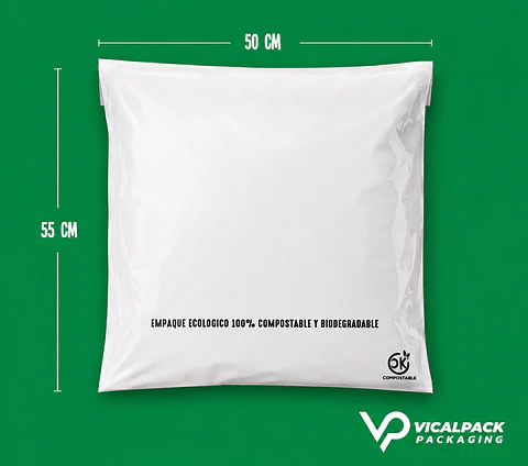 Bolsas de envio compostables - Blancas OK