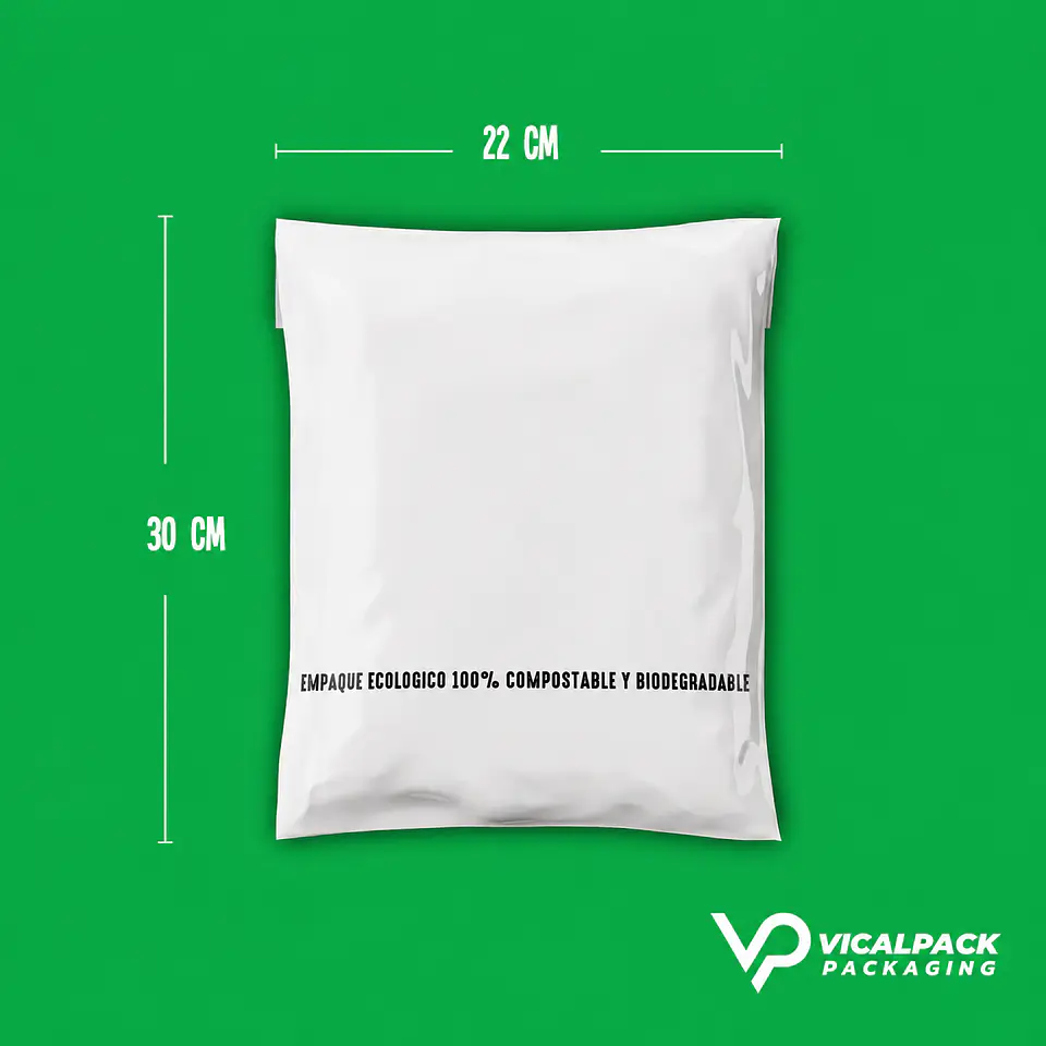 Bolsas de envio compostables - Blancas OK 3