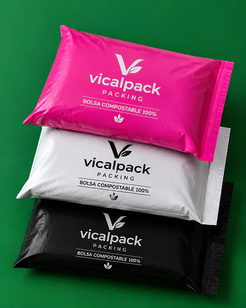 Bolsas de envio compostables - modelo hoja