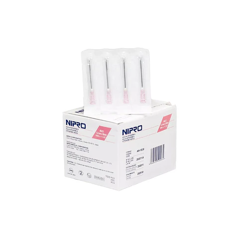 Aguja Hipodermica 18G x 1/2"  100 Und - Nipro