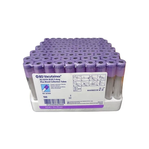 Tubo K2 EDTA 3ml  13x75mm - Vacutainer