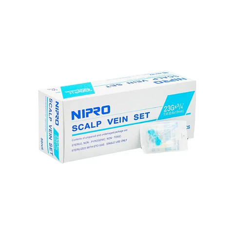 Aguja Mariposa Scalp Vein 23G x 3/4  50Unid -  Nipro