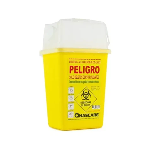 Caja Cortopunzante 1 Litro Amarilla - Nascare