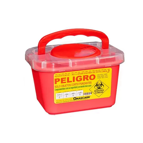 Caja Cortopunzante 5 Litros Roja - Nascare