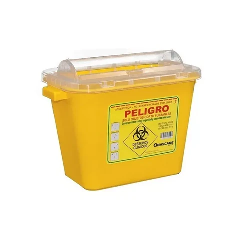 Caja Cortopunzante 10 Litros Amarilla - Nascare