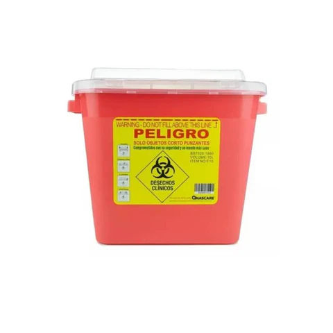 Caja Cortopunzante 10 Litros Roja - Nascare