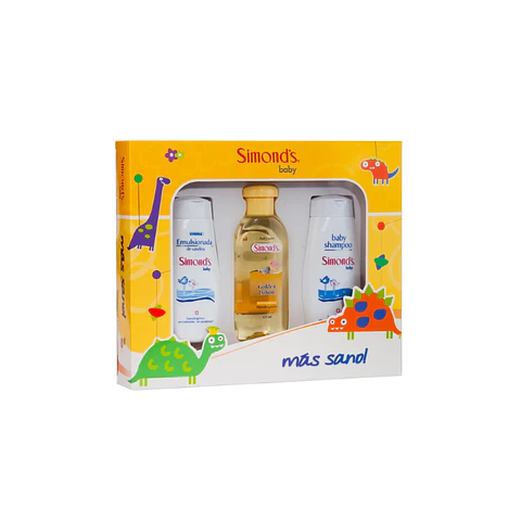 Estuche Colonia Golden, Emulsionado y Shampoo - Simonds