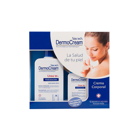 Estuche Dermocream Crema Urea 10%  400 ml + Crema Urea 150 ml - Simonds