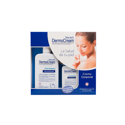 Estuche Dermocream Crema Piel Atopica  400 ml + Crema Piel Atopica 150 ml - Simonds