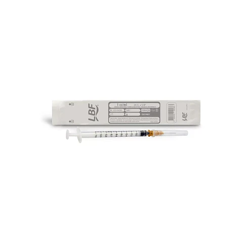 Jeringa Tuberculina 26G x 5/8"  1cc 100 Und - LBF