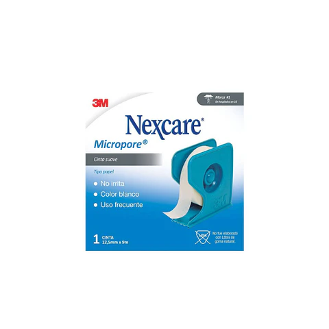 Cinta Papel Micropore 12,5mm x 9m  - Nexcare - 3M