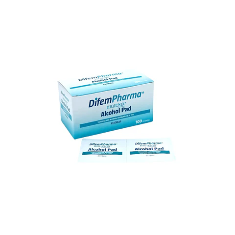 Toallitas con Alcohol Isopropilico 70%  100Und - Difem