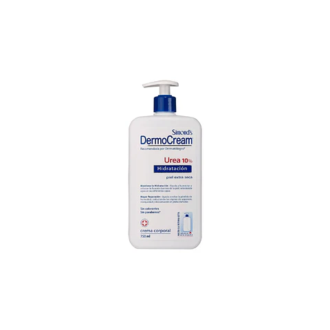 Crema Corporal Hidratante Urea 10% 750ML - Dermocream