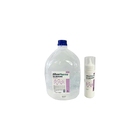 Gel Conductor Ultrasonido Incoloro Bidon 5L +  Recarga 250cc - Difem