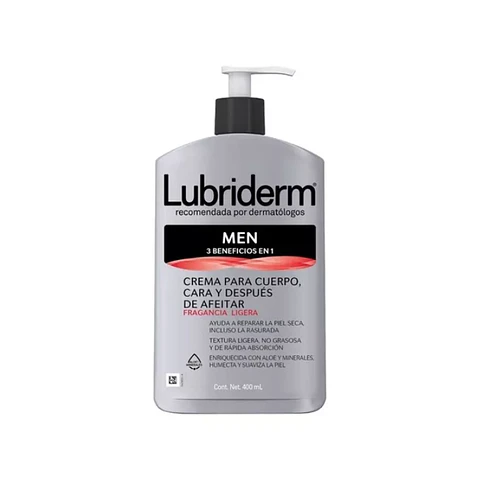 Crema MEN 3 Benefcios en 1 400Ml - Lubriderm
