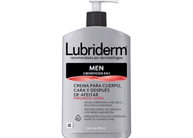 Crema MEN 3 Benefcios en 1 400Ml - Lubriderm