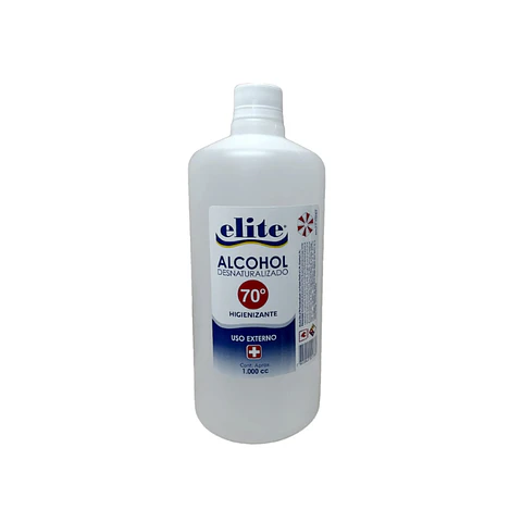 Alcohol Higienizante de Manos 70°  1 L - Elite