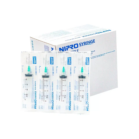 Jeringa 5ml Luer Lock 21G x 1 1/2" 100 Und - Nipro