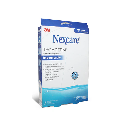 Aposito Transparente Tegaderm 6x7 Cm  3Und - 3M