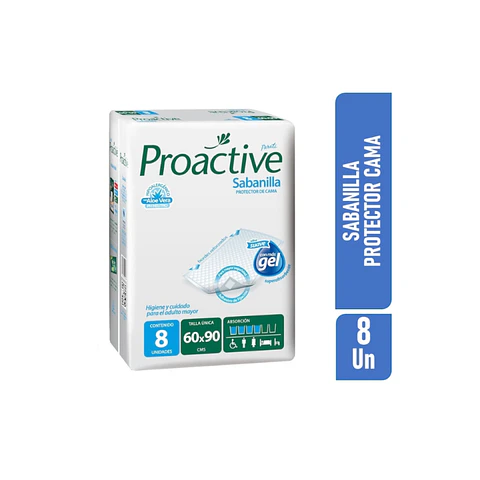 Sabanillas Protector De Cama Desechable  60x90cm 8 Und - Proactive