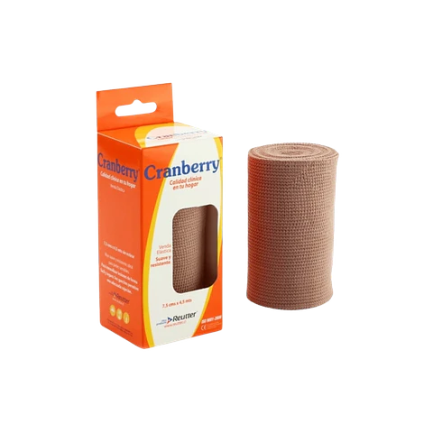 Venda Elástica 7,5cmx4,5 Mts - Cranberry