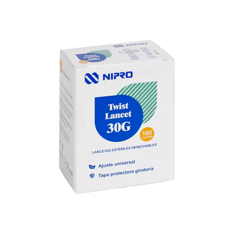 Lancetas Esteriles 30g Nipro Caja 100 Unid