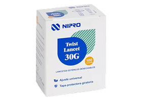 Lancetas Esteriles 30g Nipro Caja 100 Unid