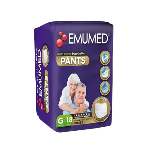 Pants Adulto Premium Talla G 18 Und - Emumed