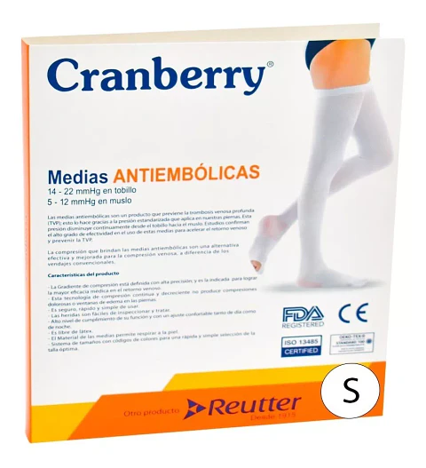Medias Antiembolicas Talla S - Cramberry