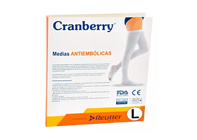 Medias Antiembolicas Talla L - Cranberry